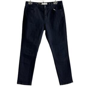 KATE SPADE BROOME STREET Blue Dark Wash Mid-Rise Skinny Leg Jeans, US28